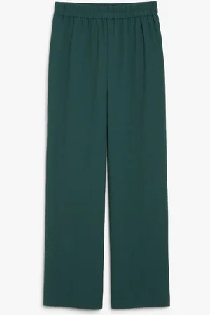 Monki High waist straight leg trousers