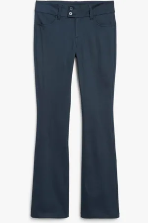 Monki Low waist flared tailored trousers