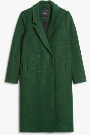 Monki Notch lapel wool blend coat