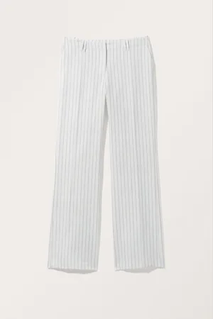 Monki Low waist tailored bootcut trousers