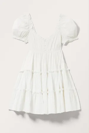 Monki Short Puffy Babydoll Dress