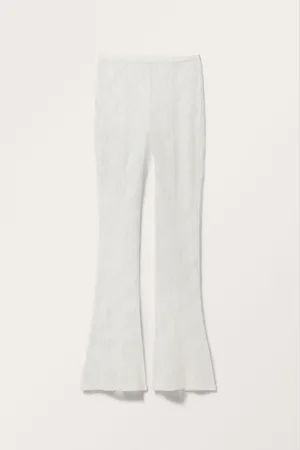 Monki Bootcut Lace Leggings