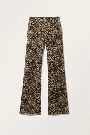 Monki Regular waist cotton trousers
