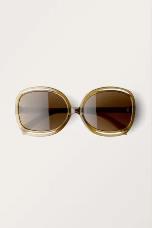 Monki Large Oval Sunglasses