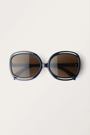 Monki Large Oval Sunglasses