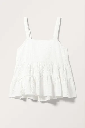 Monki Tiered Open Back Top