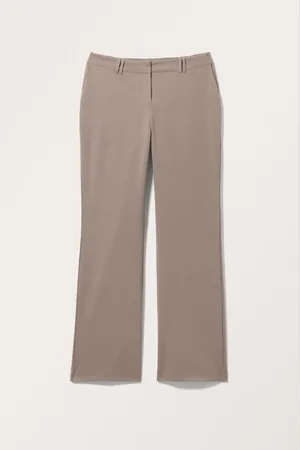 Monki Low waist tailored bootcut trousers