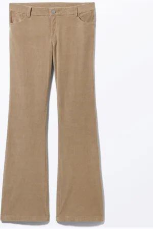 Monki Low Flared Cord Trousers
