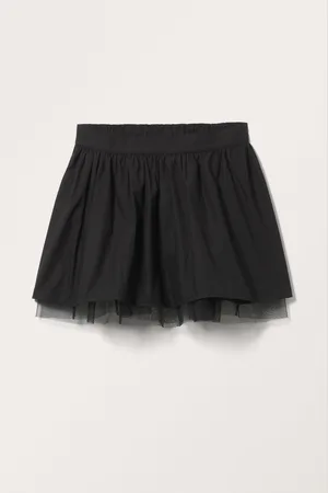 Monki Short Double Layered A-line Skirt