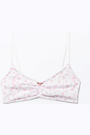 Monki Rose Cotton Scoop Bra