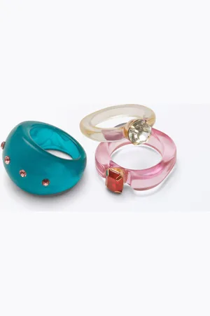 Monki 3-pack Playful Rings