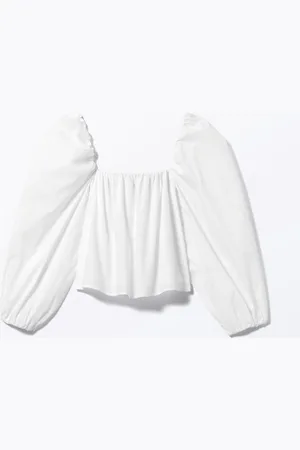 Monki Puffy Long Sleeve Blouse