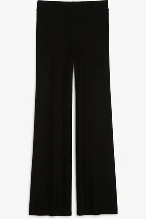 Monki Flared glitter trousers