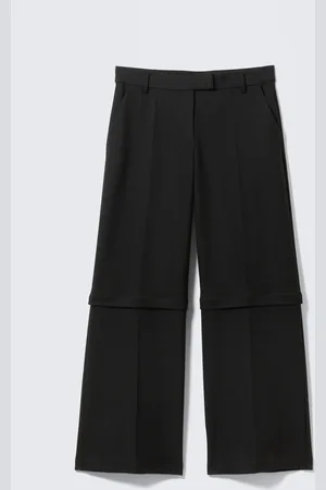Monki Low Waisted Zip-Off Suit Trousers