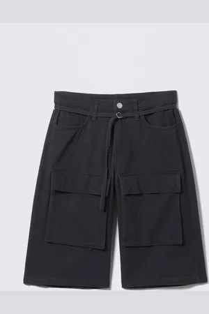 Monki Low Rise Cargo Cotton Twill Jorts