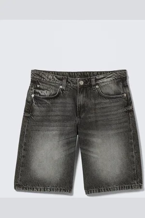 Monki Imoo Low-Rise Wide Leg Denim Shorts