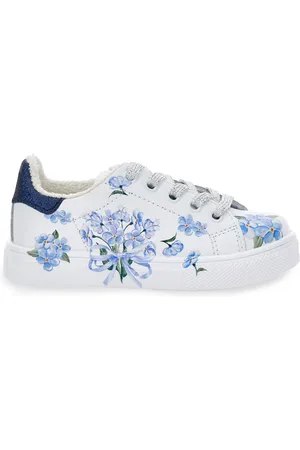 MONNALISA Tennisschuh mit Blumenprint und Glitzer