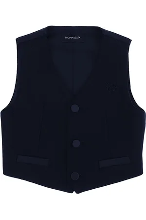 MONNALISA Klassische Weste mit Satindetails