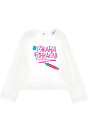 Chiara Ferragni Baumwoll-Shirt CF Graffiti