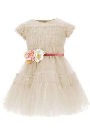MONNALISA Crinkle-Kleid aus Tüll