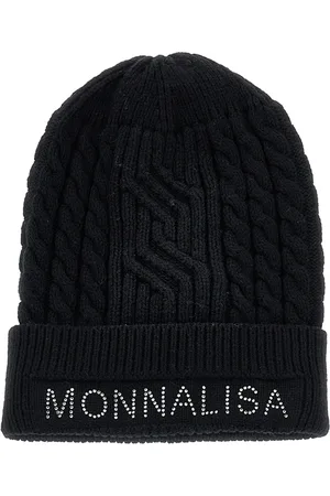 MONNALISA Mütze mit Zopfmuster und Logo