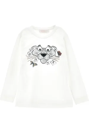 MONNALISA Langarmshirt Rosaroter Panther