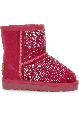 MONNALISA Stiefel aus Spaltleder mit Strass