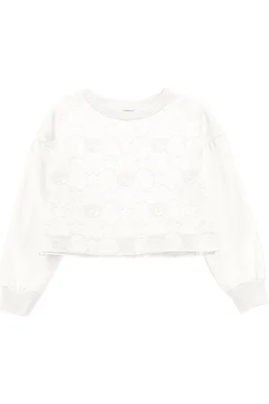 Chiara Ferragni Besticktes Sweatshirt CF Iconic Logo