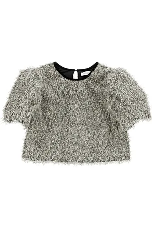 MONNALISA Shirt mit Lurex-Fransen