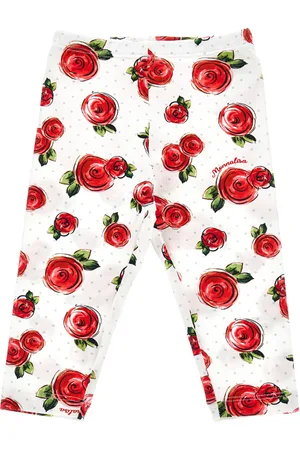 MONNALISA Leggings aus Jersey mit Rosen