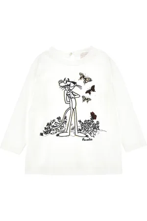 MONNALISA Langarmshirt Rosaroter Panther