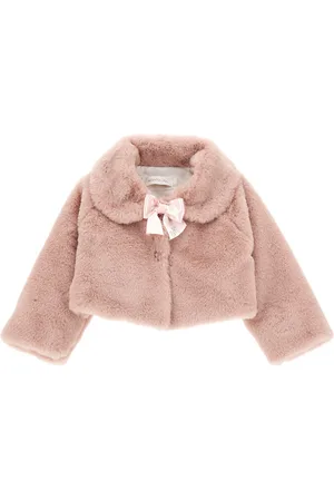 MONNALISA Plüschjacke mit Schleife