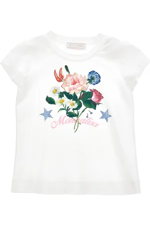 MONNALISA T-Shirt aus Baumwolle mit Blumenmuster