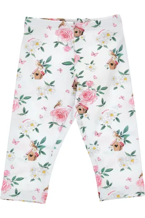 MONNALISA Baumwollleggings mit Blumenmuster