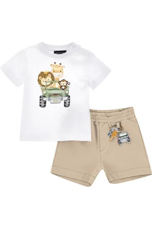 MONNALISA Jersey-Zweiteiler mit Safari-Print