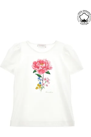 MONNALISA Baumwollshirt mit Gartenmotiven