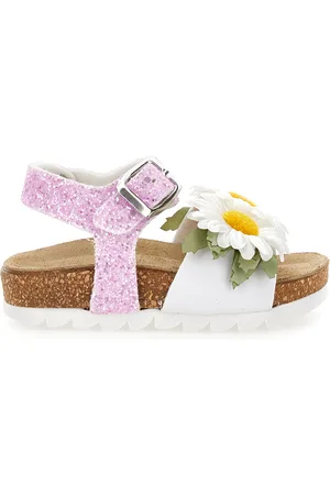 MONNALISA Glitzersandalen mit Gänseblümchen