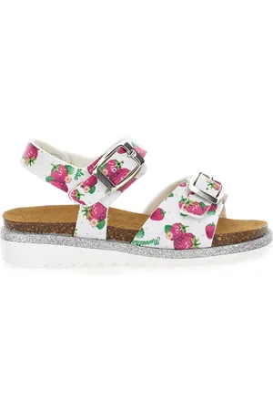 MONNALISA Glitzer-Sandalen mit Erdbeeren