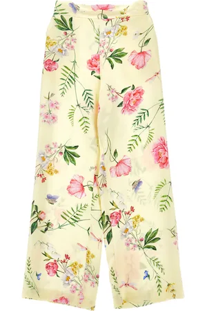 MONNALISA Satinette-Hose mit floralem Muster