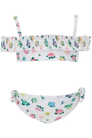Chiara Ferragni Bikini mit Allover-Rosenmuster