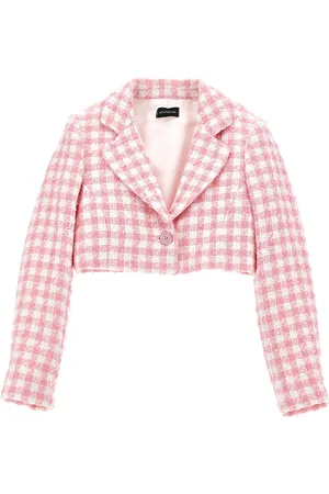 MONNALISA Kurze Jacke mit Hahnentrittmuster