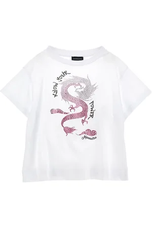 MONNALISA Jersey-T-Shirt mit Strass