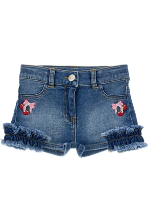 MONNALISA Bestickte Jeansshorts