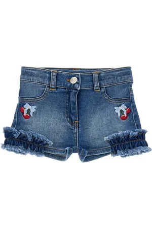 MONNALISA Bestickte Jeansshorts