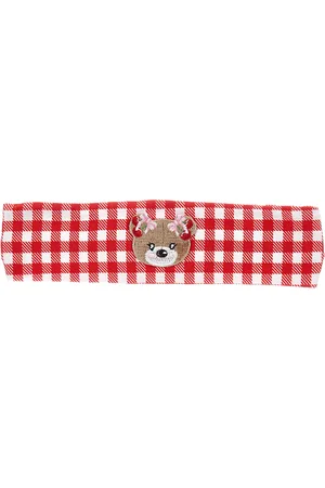 MONNALISA Vichy-Haarband mit Teddybär