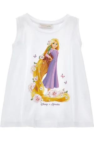 MONNALISA Ärmelloses Maxi-T-Shirt Rapunzel