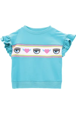 Chiara Ferragni Sweatshirt mit CFMaxilogomania und Rüschen