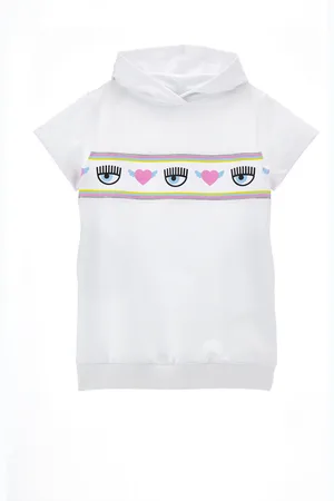 Chiara Ferragni Hoodie-Kleid mit CFMaxilogomania