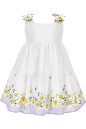 MONNALISA Canvas-Kleid mit Gänseblümchen