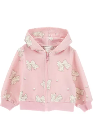 MONNALISA Sweatjacke mit Schleifenprint
